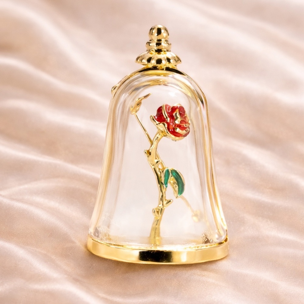 Enchanted Rose Gold Dome Brooch